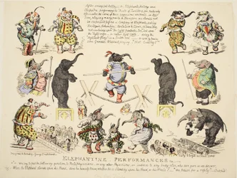 Elefantendarbietungen, veröffentlicht ca. 1854